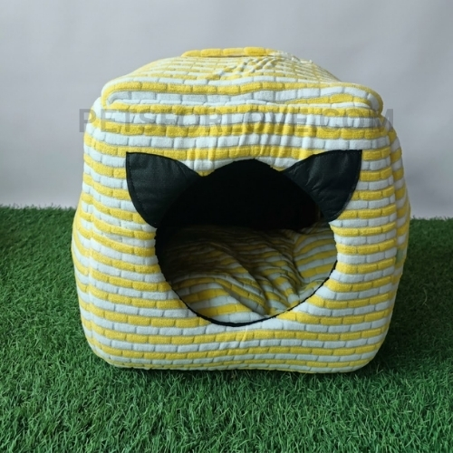 Cozy Cat House Cum Bed With Furr
