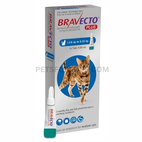 Bravecto Plus Flea & Worm for Cats