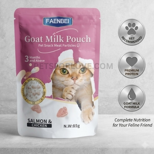Faenbei Goat Milk Pouch Cat Wet Food (Salmon & Chicken Flavor) Faenbei Goat Milk Pouch Cat Wet Food (Salmon & Chicken Flavor)