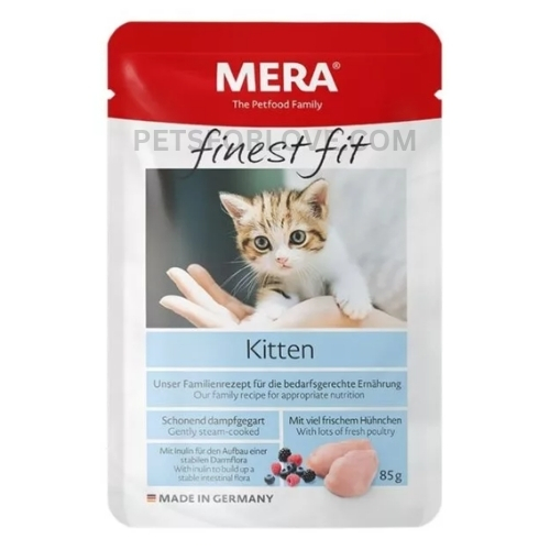 MERA Finest Fit Kitten Wet Cat Food Pouch